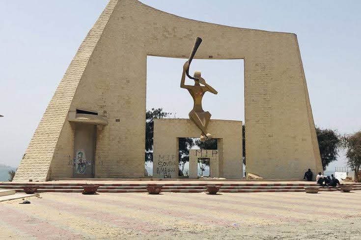 Monument in Senegal, West Africa
