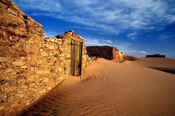 Desert stone ruins