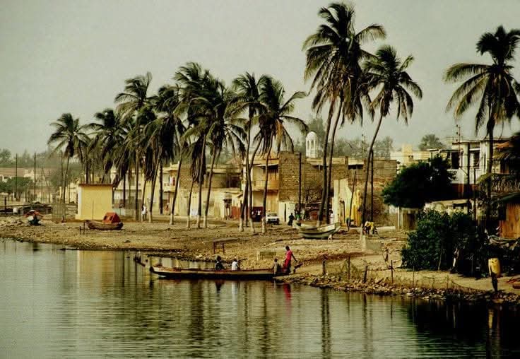 Riverside fishing village